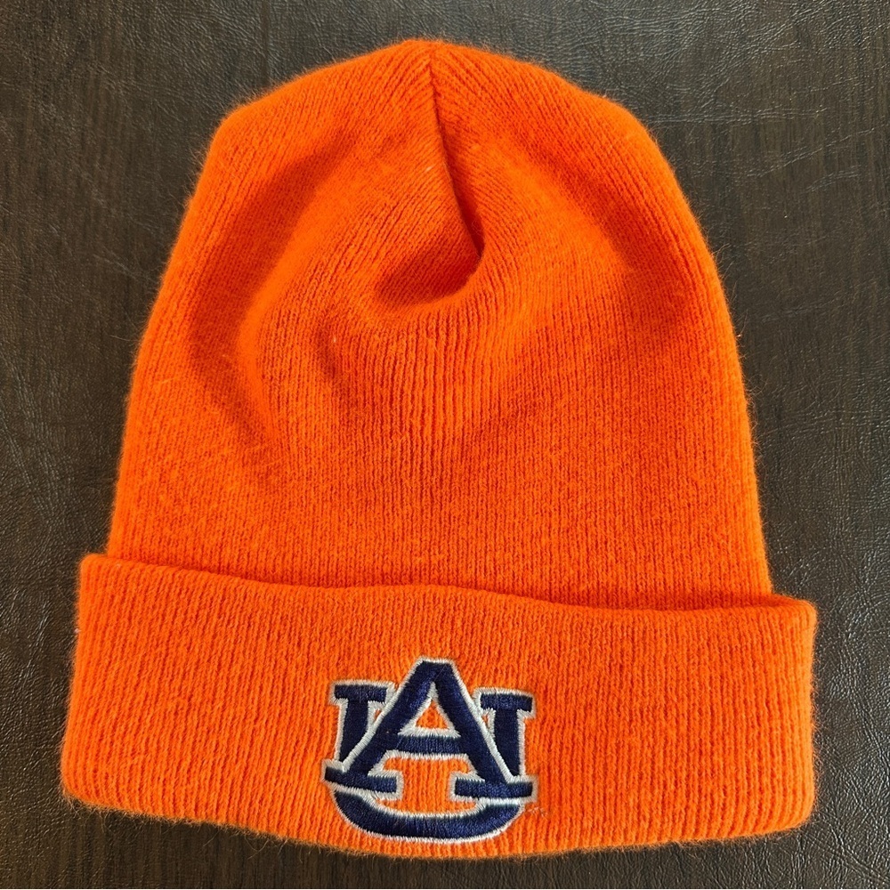 Auburn University Tiger Orange Beanie Made in USA